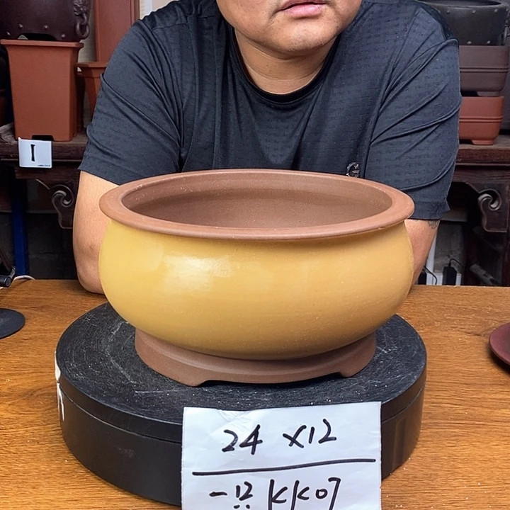 紫砂花盆货号一只KK07