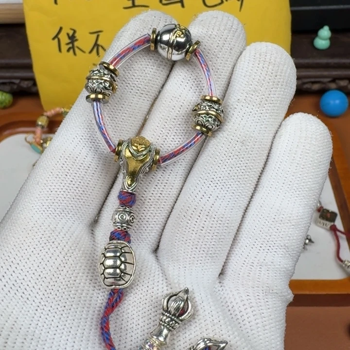 铜合金鎏金色三通套装