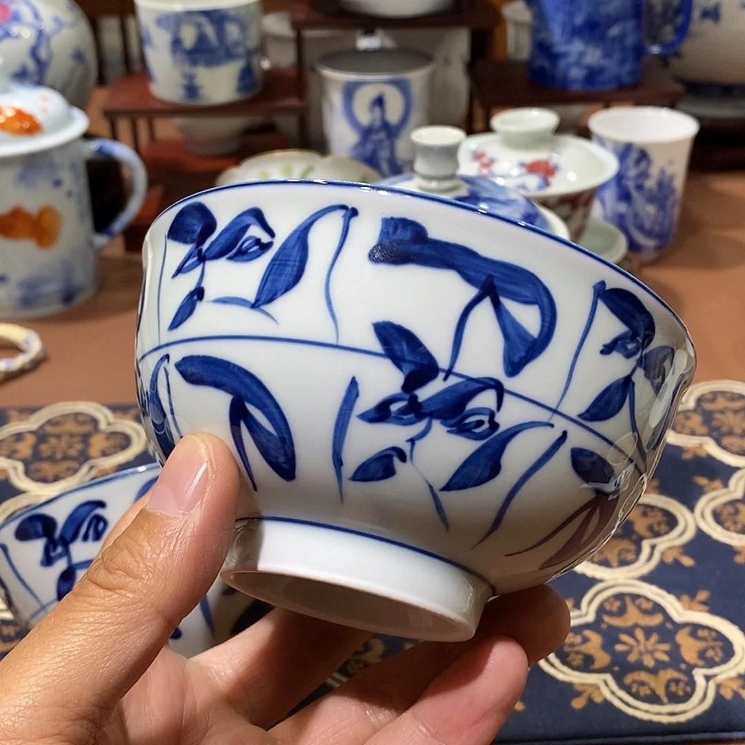 陶景德镇旭日堂陶瓷饭碗4.5