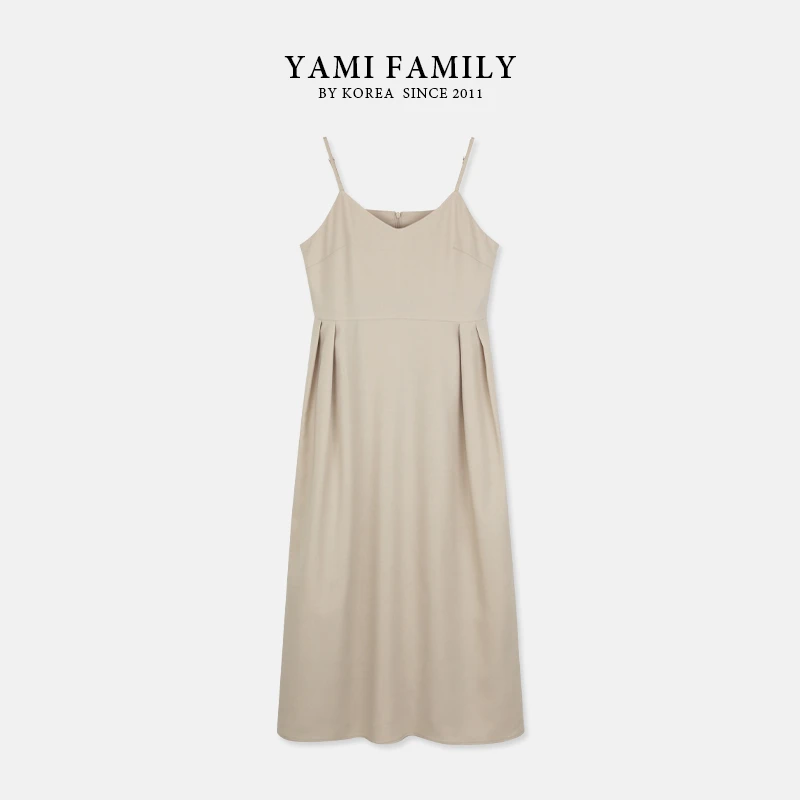 YM-LYQ-2296 女装连衣裙气质白色时尚女士夏季简约纯色百搭休闲