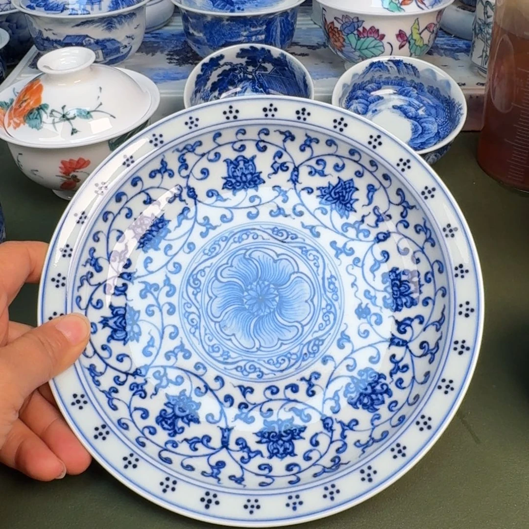 瓷景德镇纯手绘茶具圆圆288