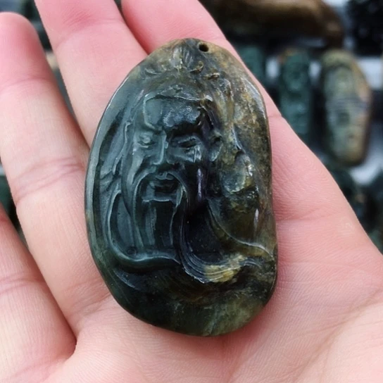 岫岩河磨玉（透闪石质玉）未镶嵌挂件