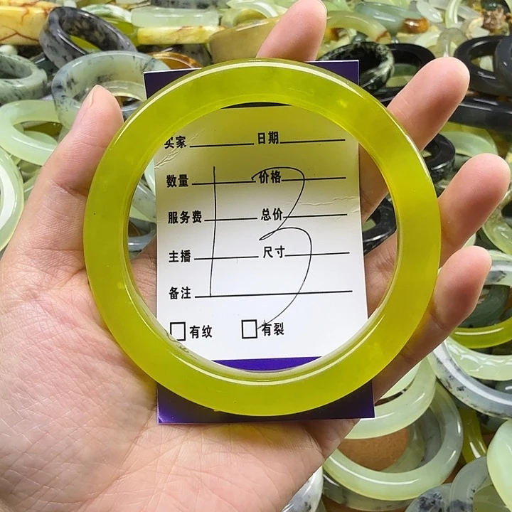 潘***店蛇纹石玉未镶嵌岫玉蛇纹石手镯