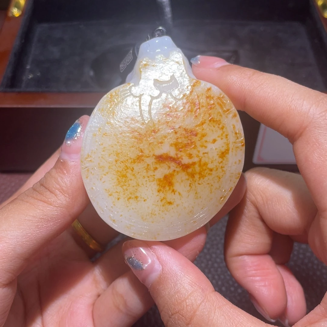 和田玉未镶嵌挂件C