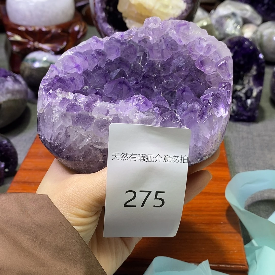 珠宝半成品紫晶未镶嵌