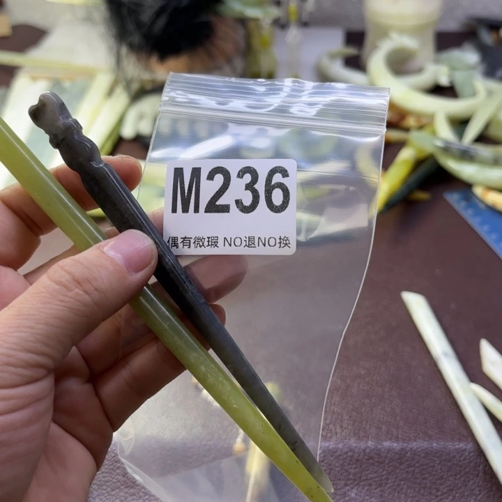 蛇纹石玉发饰合金哦****。