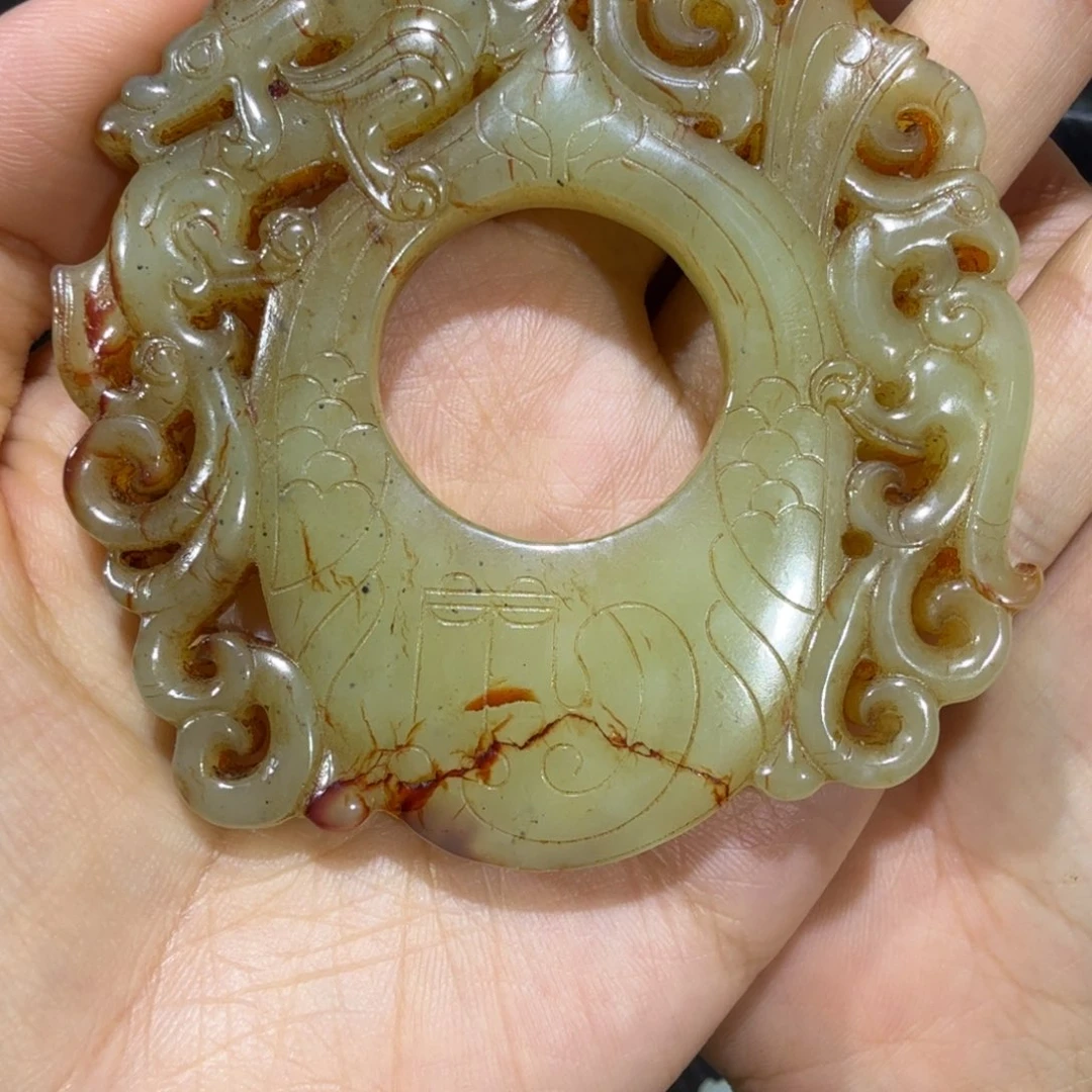 妙***)和田玉未镶嵌挂件