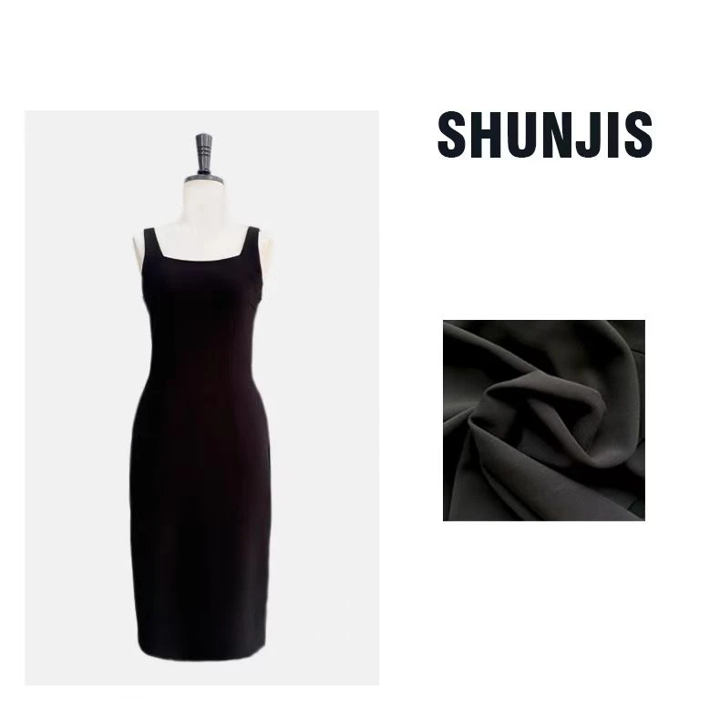 MEIPEI早秋款赫本小黑裙吊带连衣裙21121532-1/21121532