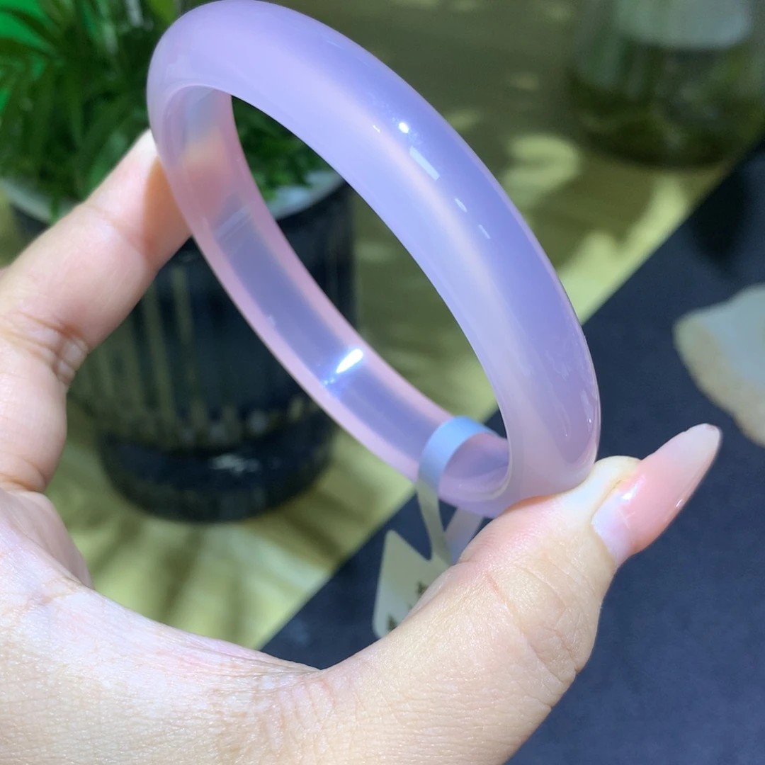 玛瑙/玉髓未镶嵌手镯粉