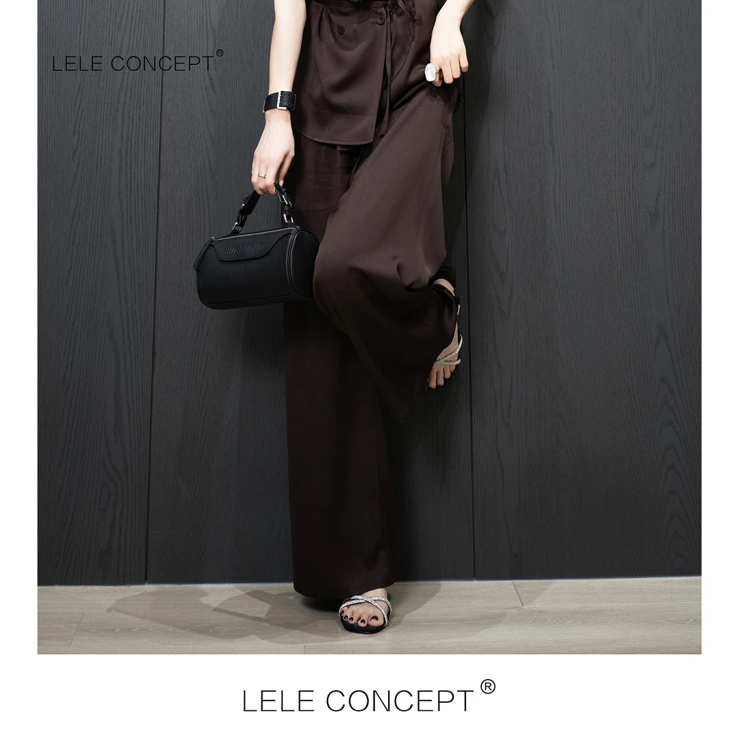 LELE CONCEPT｜【如一】时尚舒适设计款前压褶皱西裤K0426