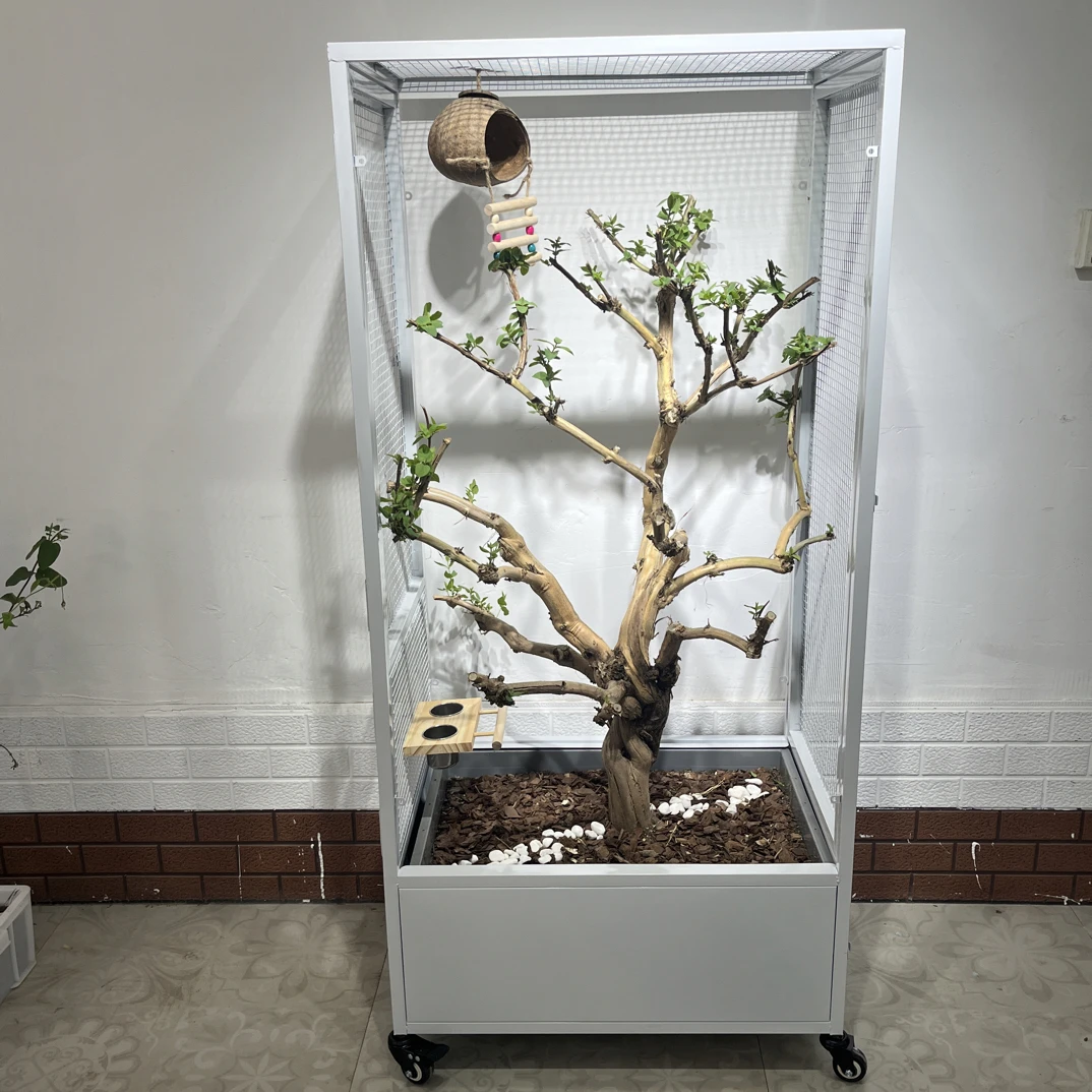 中大号（新品两用四开门带底网）1400×650×450生态鸟笼