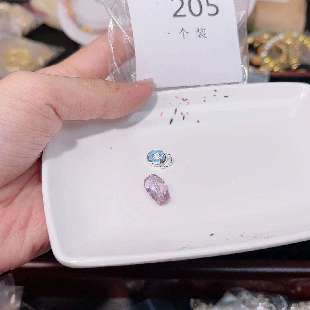 紫晶珠宝半成品银S925镶嵌205