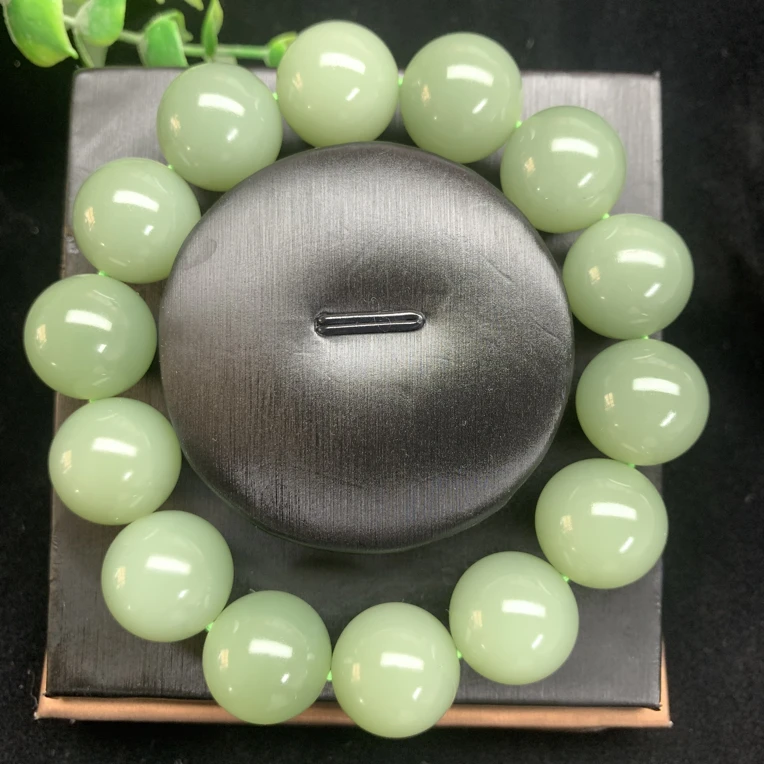 俄碧粉青卡16大珠子细腻起莹光