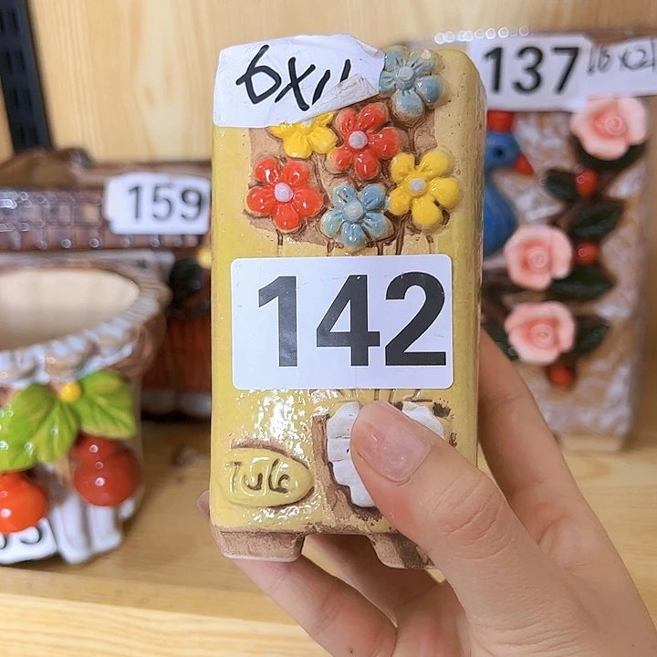 陶瓷多肉花盆满15包邮