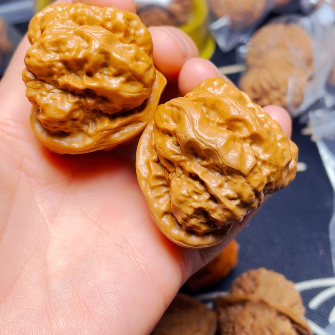 吊坠文玩核桃蛤蟆一对