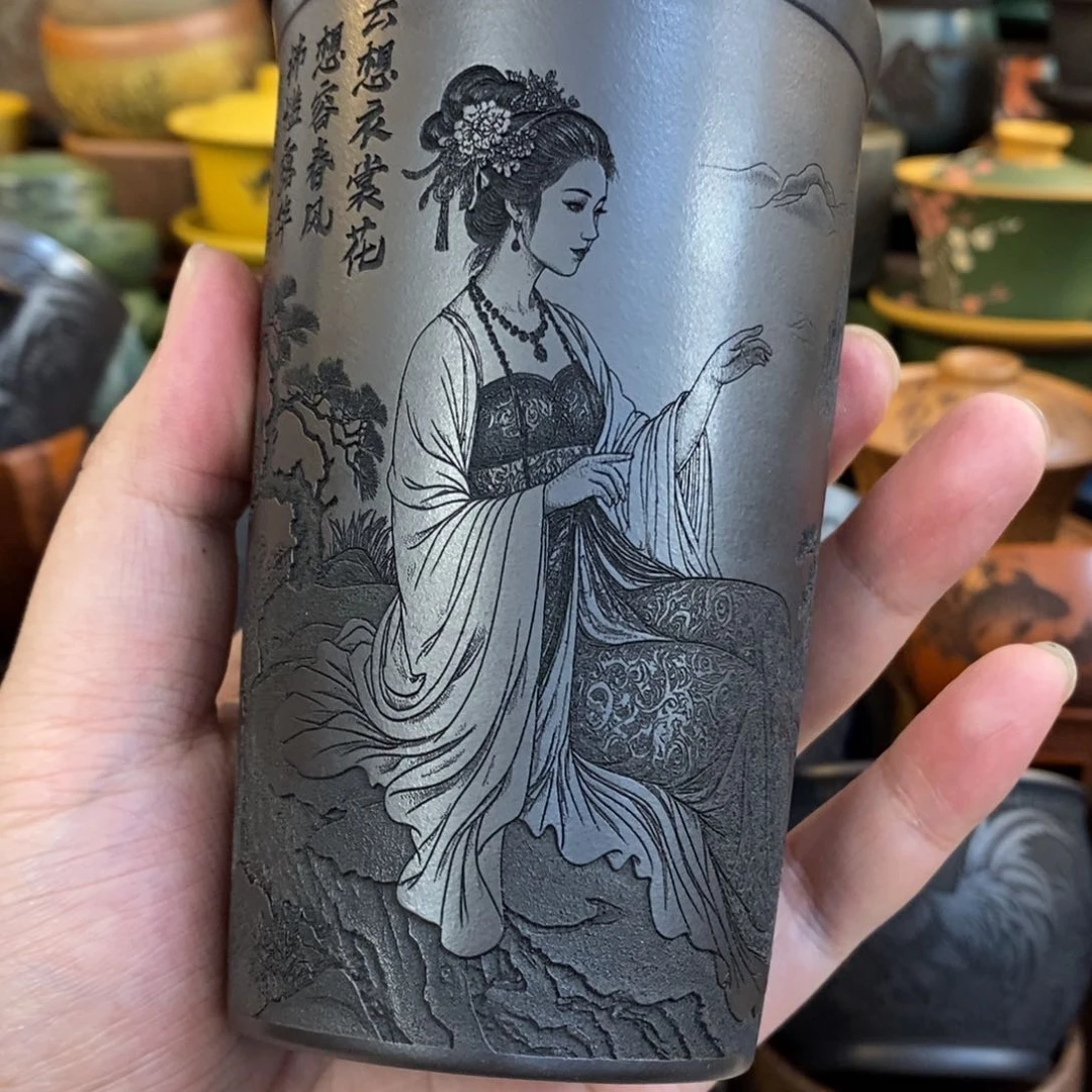 紫砂公道杯宜兴全手工紫砂杯