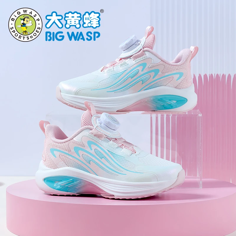 大黄蜂童鞋女童运动鞋春季新款小女孩防滑耐磨休闲鞋子儿童跑步鞋