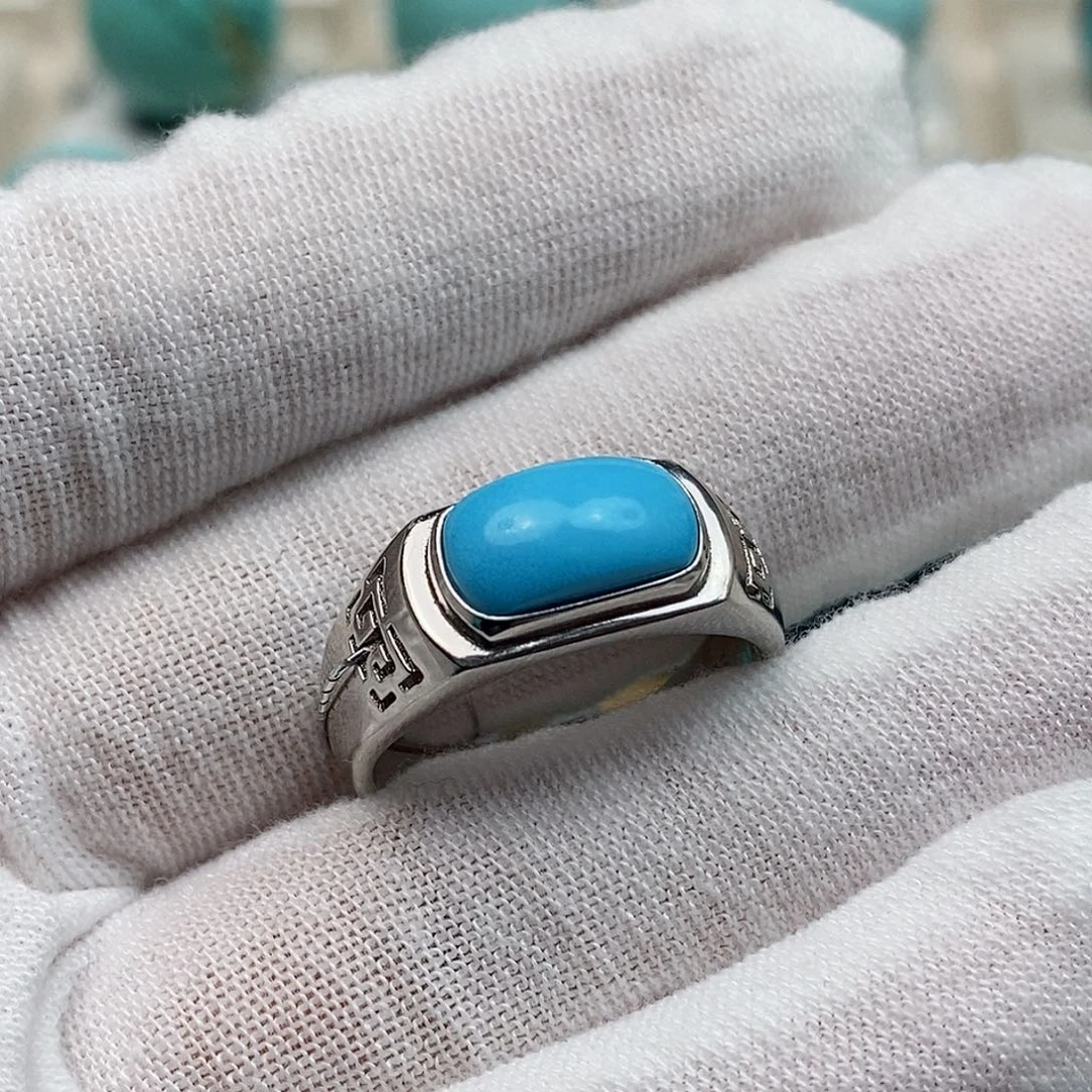 绿松石配饰银S925镶嵌