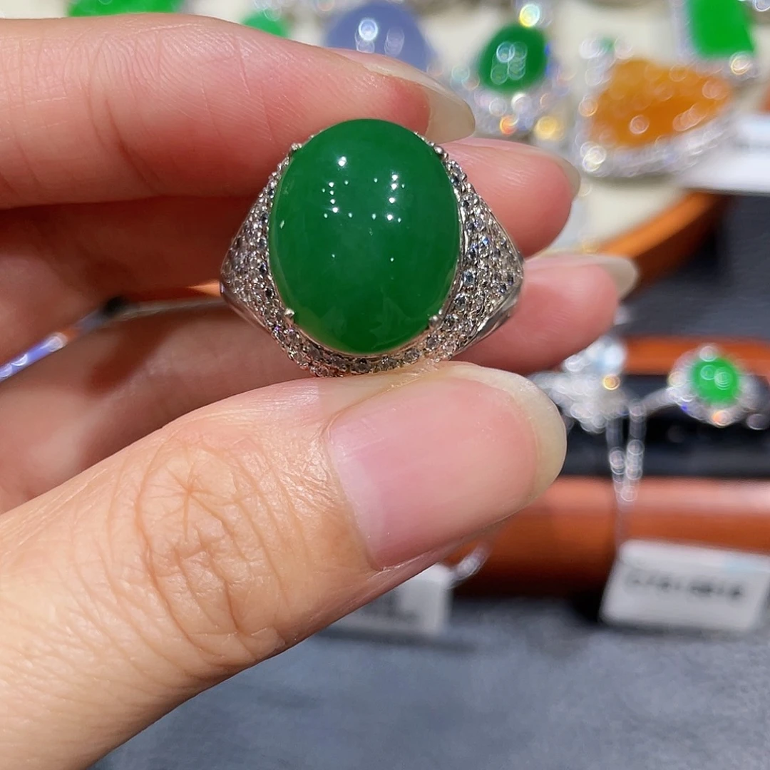 未镶嵌定制翡翠戒指