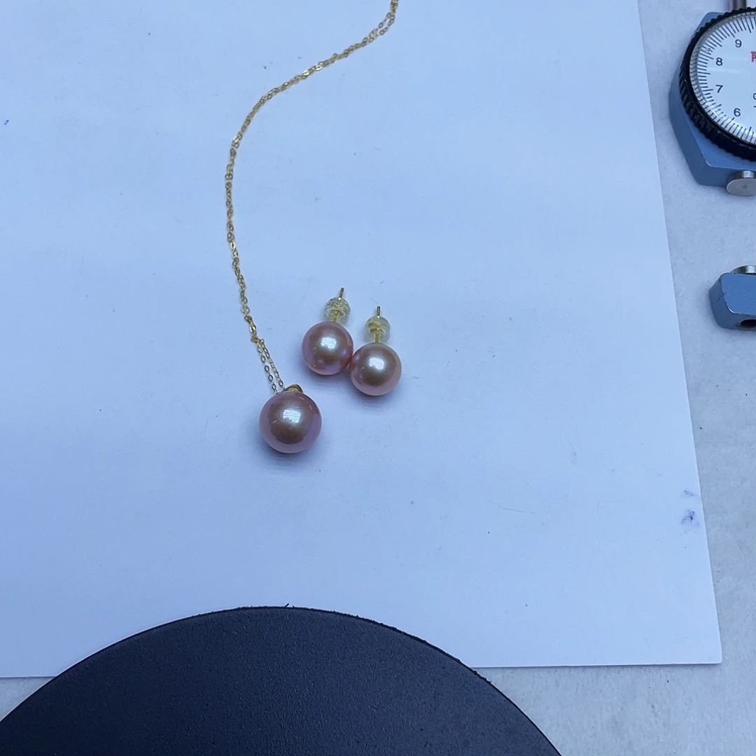 淡水珍珠银S925镶嵌颈饰