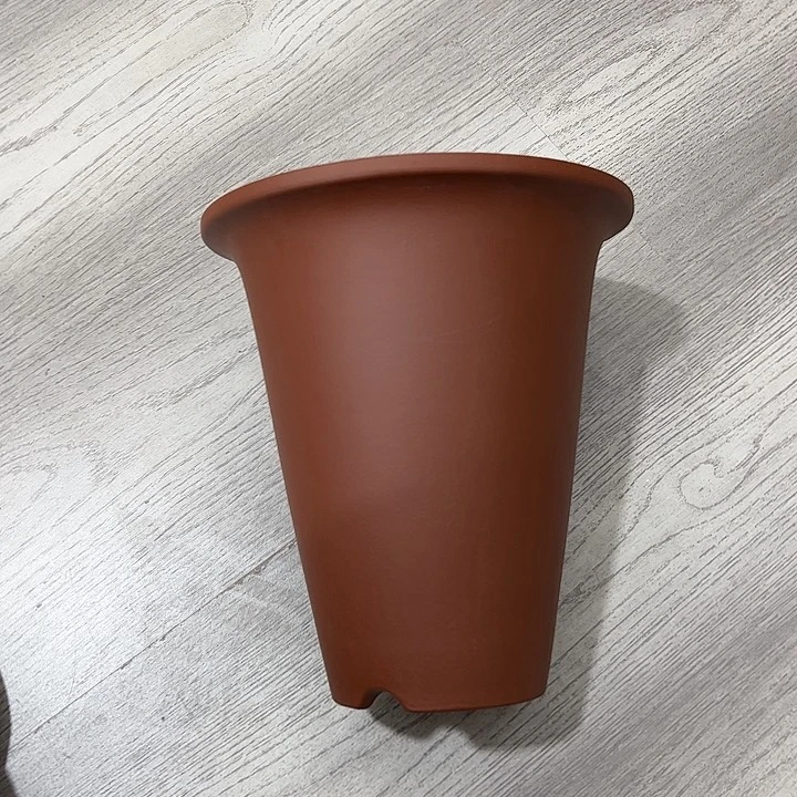 紫砂花盆高陡盆红色