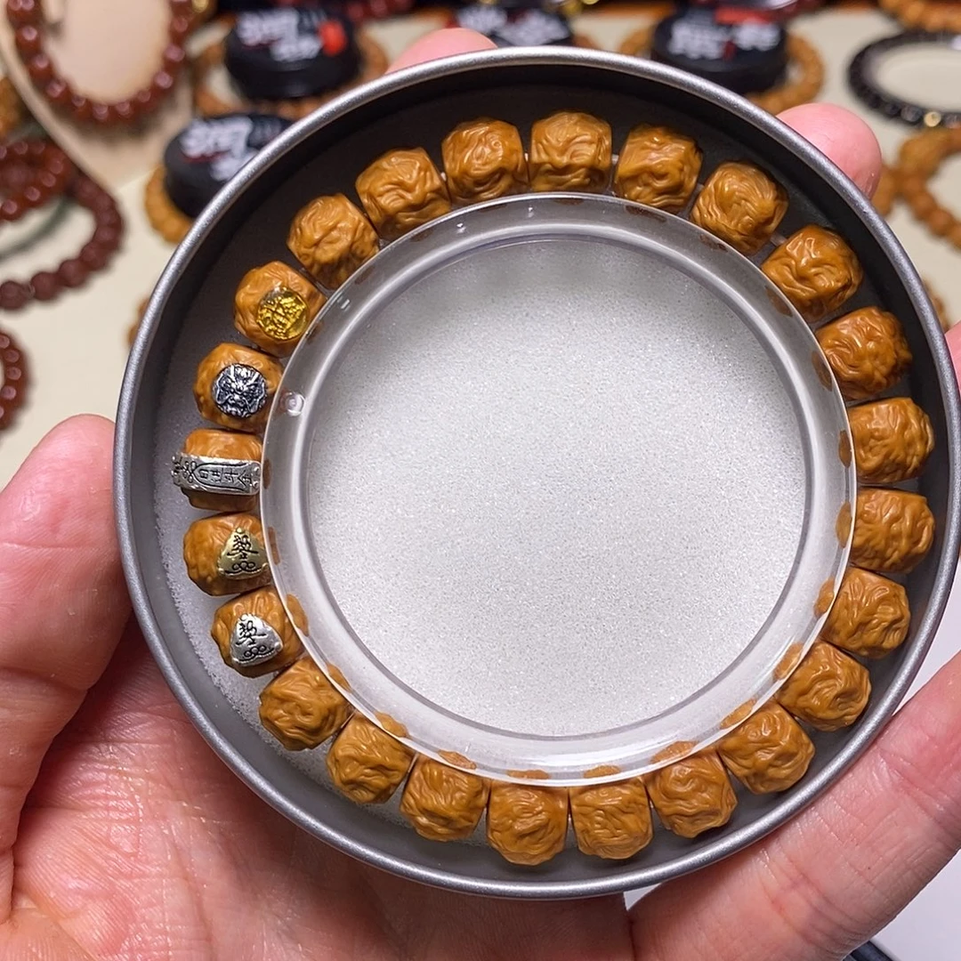 手串猴头核桃全品五标款龙蛇之变 尺寸10左右 馒头料