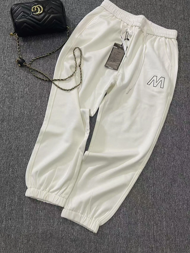 2263卫裤女士秋季新款时尚宽松显瘦哈伦休闲裤白色