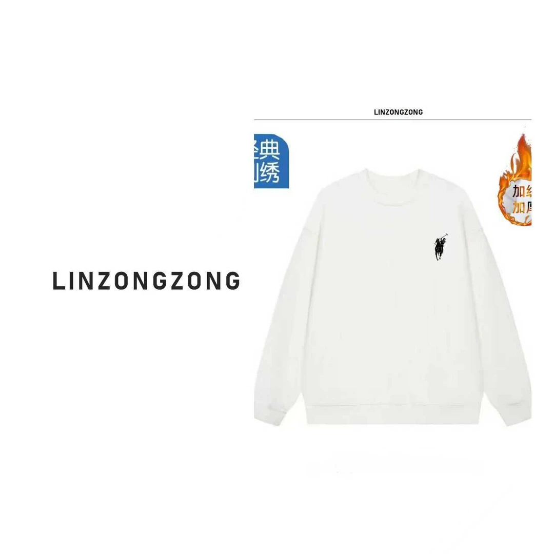 【万针刺绣】加绒加厚男女情侣款青春设计感情侣INS圆领卫衣-骑士