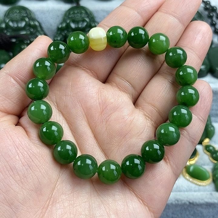 和田玉（碧玉）未镶嵌颈饰10mm