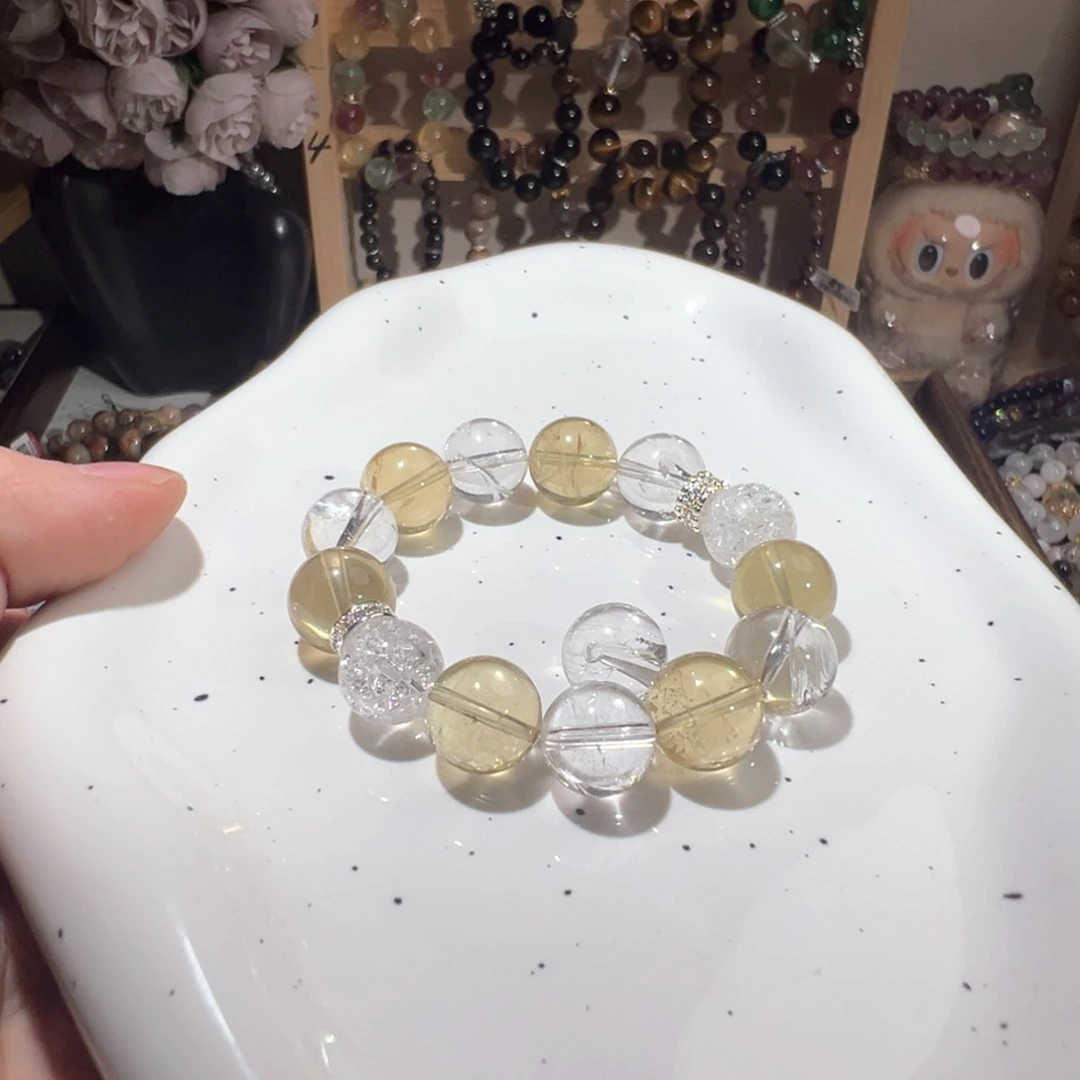 水晶手绳未镶嵌黄水晶