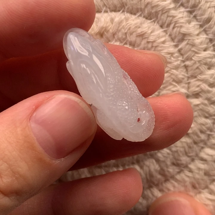 翡翠未镶嵌颈饰天然翡翠手机挂
