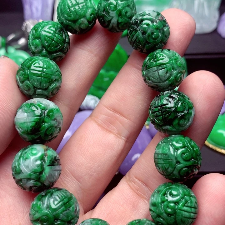 翡翠未镶嵌手链手串