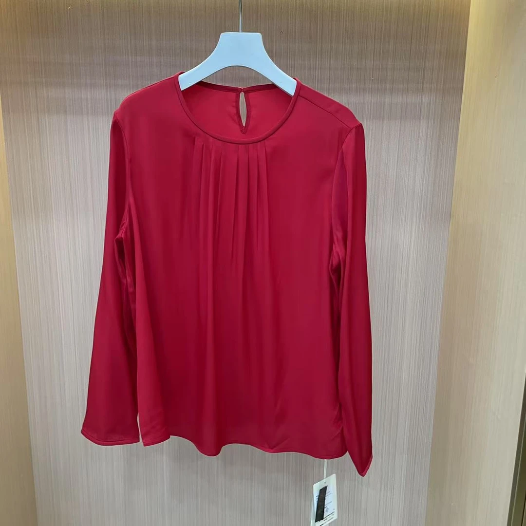 【LJWM】桑蚕丝长袖上衣 CS8231