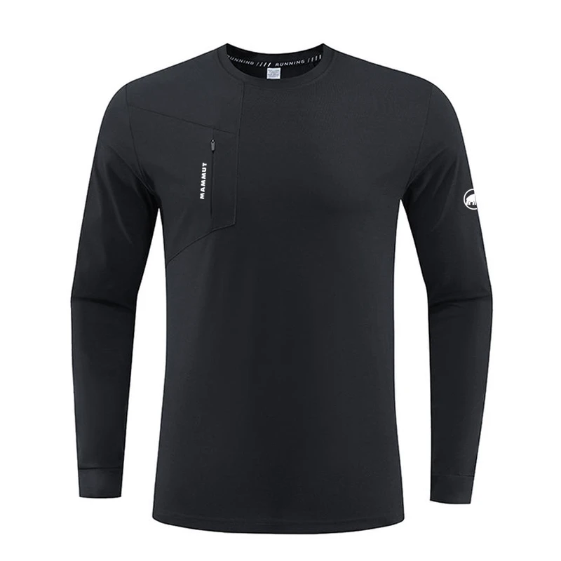 奥莱MEUNAVT猛犸雪域象户外速干圆领长袖T恤徒步登山上衣打底衫男