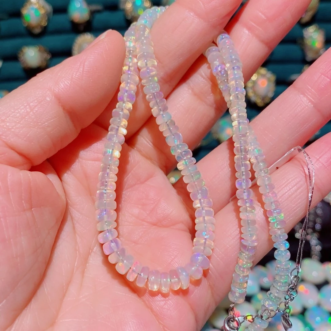 欧泊欧泊项链银S925镶嵌