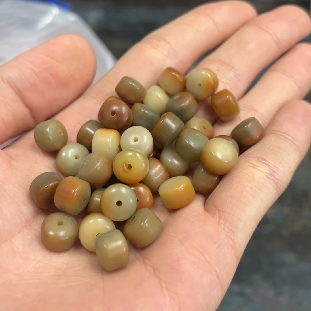 【闪购商品】白玉菩提吊坠a10/108颗敦煌金轮