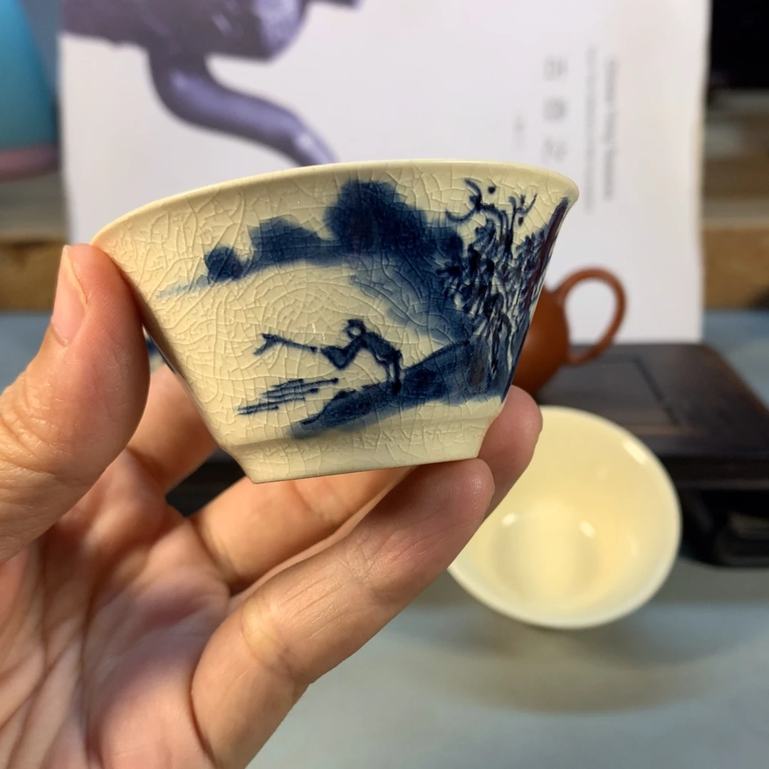 漳窑柴烧杯，40毫升