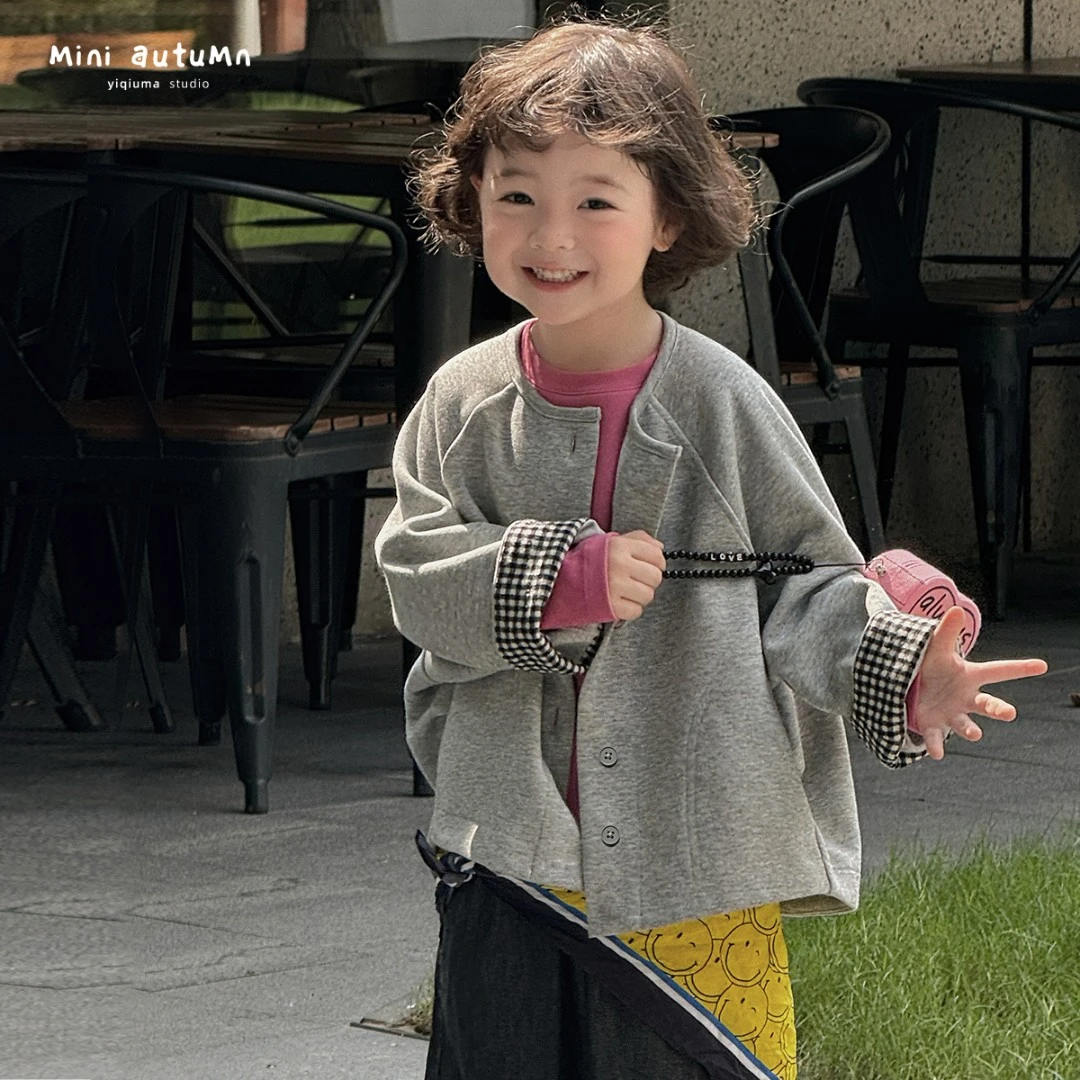 现货「MINI AUTUMN」【知凡】女小童长袖开衫小外套BQ53190