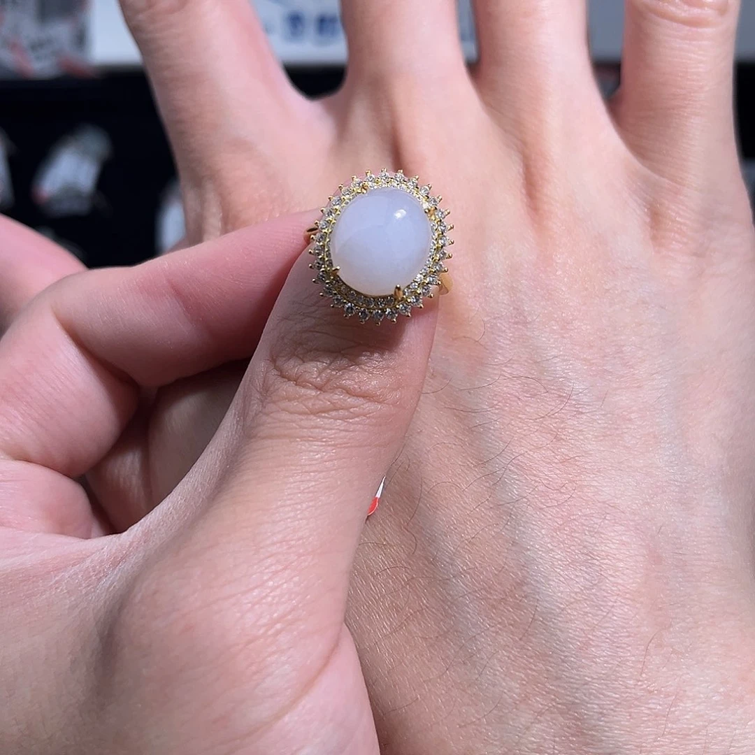 翡翠戒指银S925镶嵌nnikn