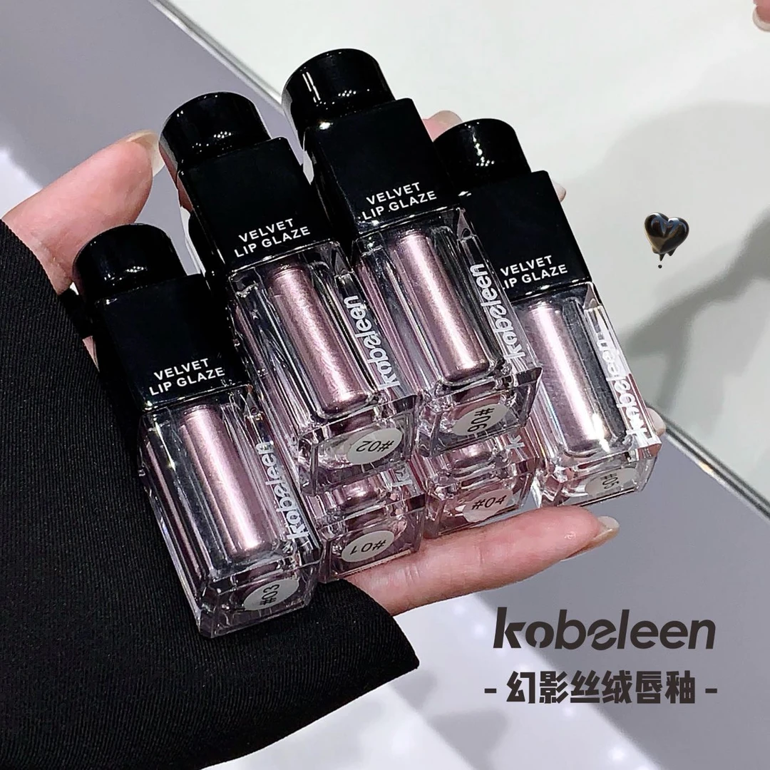 到手3支幻影丝绒唇釉柔雾哑光唇泥低饱和灰粉色显白不易沾杯口红