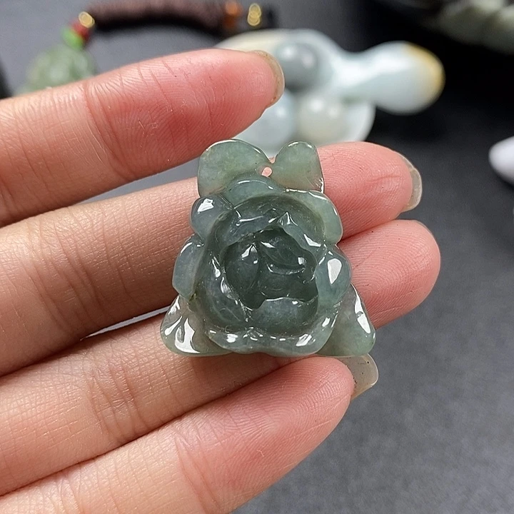 翡翠颈饰未镶嵌天然a货翡翠15