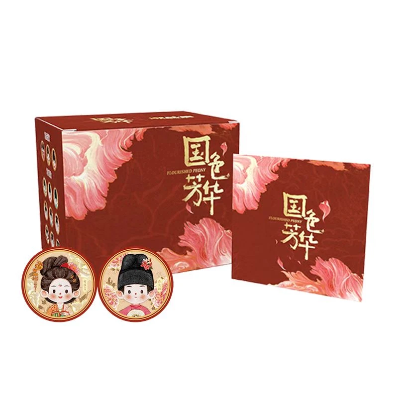 《国色芳华》×潮品集FAOPINGE 芳华献瑞系列—马口铁徽章盲盒