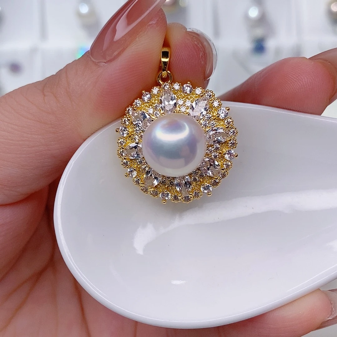 未镶嵌淡水珍珠吊坠(赠链)