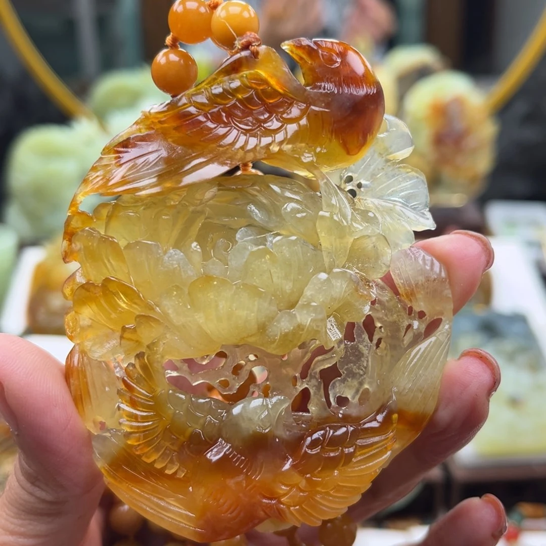 岫玉未镶嵌挂件挂件