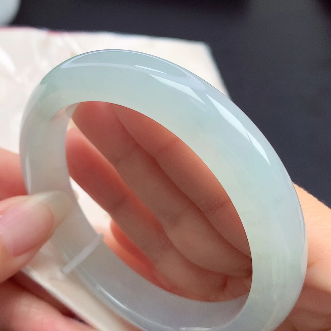 翡翠未镶嵌手镯59.5圈口