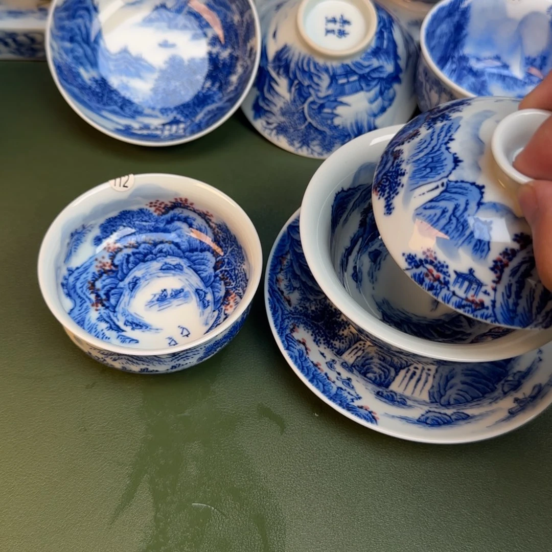 彦祖纯手工手绘茶具