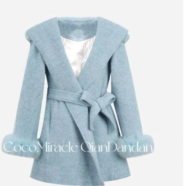 【董小姐】秋冬新款保暖羽绒大衣QL8DY8173