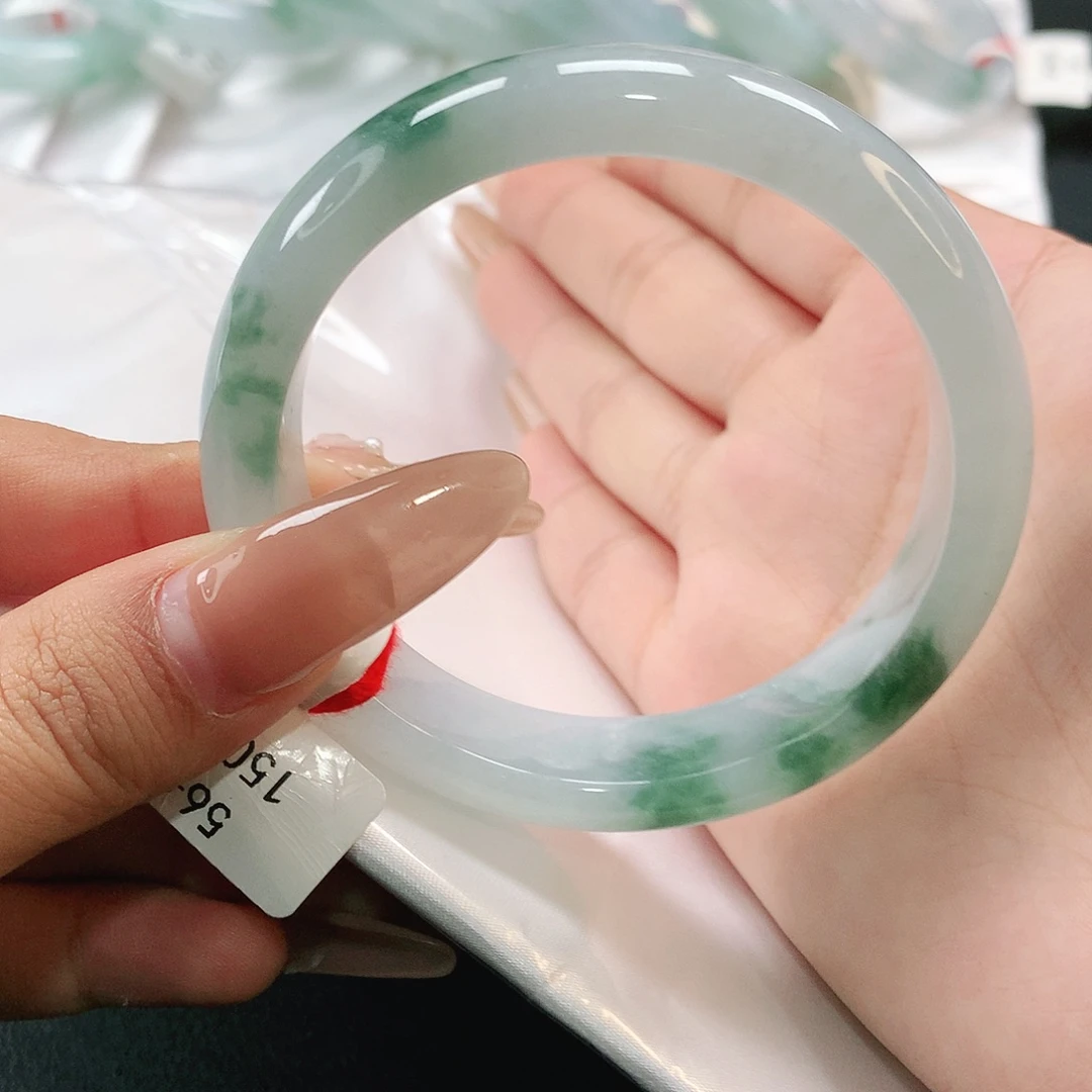 翡翠未镶嵌手镯缅甸天然翡翠