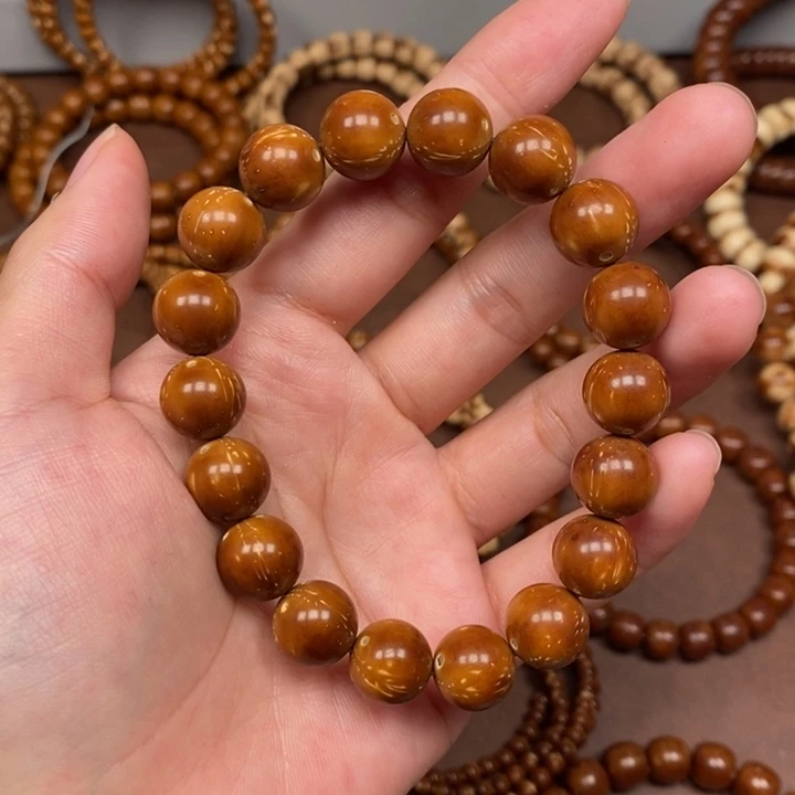 手串紫金鼠半实心紫金鼠圆珠卡12