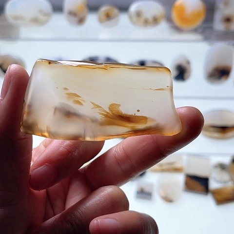 【闪购商品】玛瑙/玉髓珠宝半成品未镶嵌幸**星